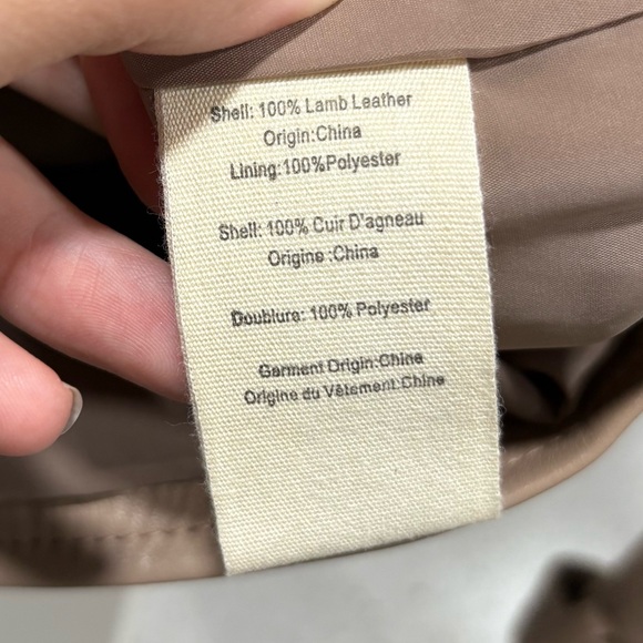 NWT L’Agence Billie belted leather jacket - Picture 7 of 10